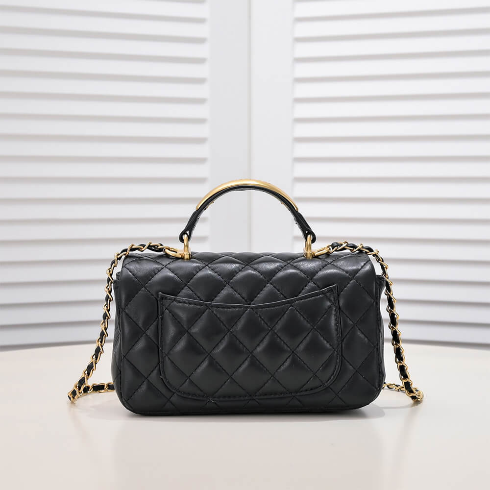 Chanel Mini Flap Bag with Top Handle - Replica Luxury Bags™