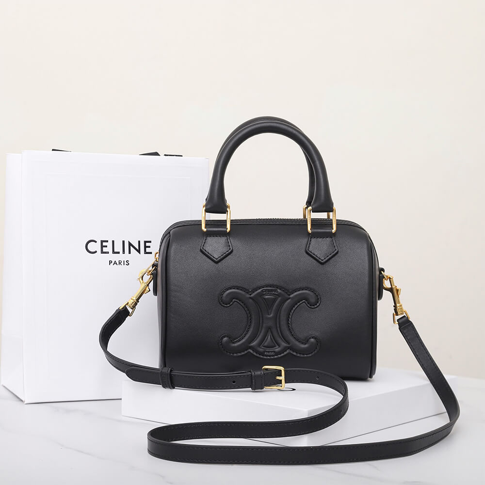 Celine Small Boston Bag in Smooth Calfskin - Replica Luxury Bags™