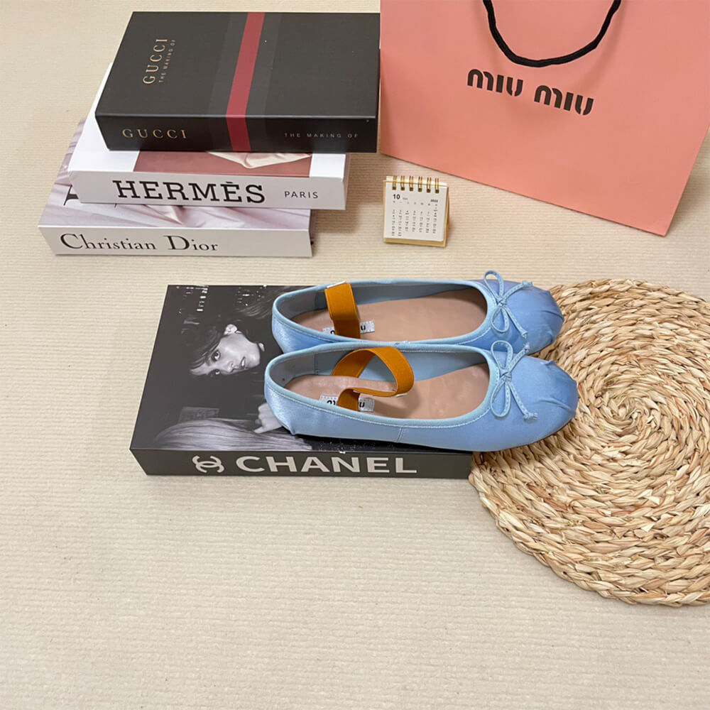 MiuMiu Satin ballerinas Shoes - Replica Luxury Bags™