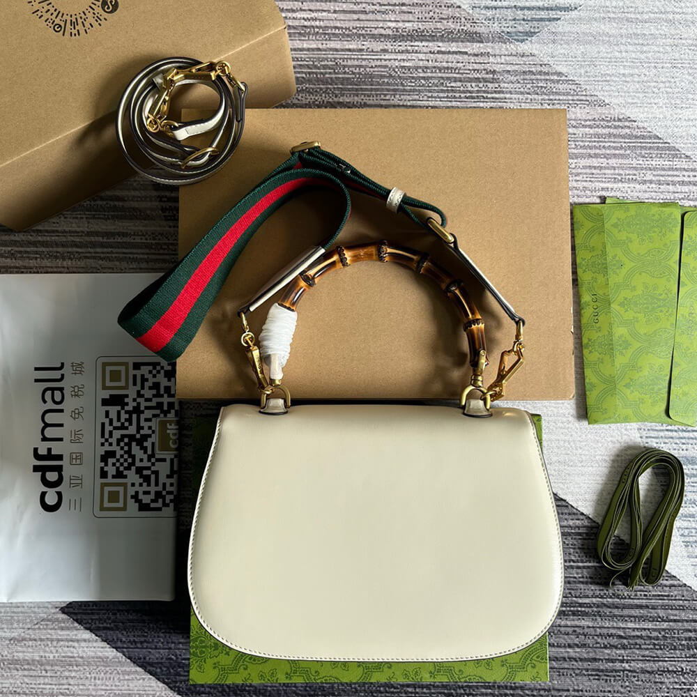 Gucci Bamboo 1947 Medium Top Handle Bag - Replica Luxury Bags™