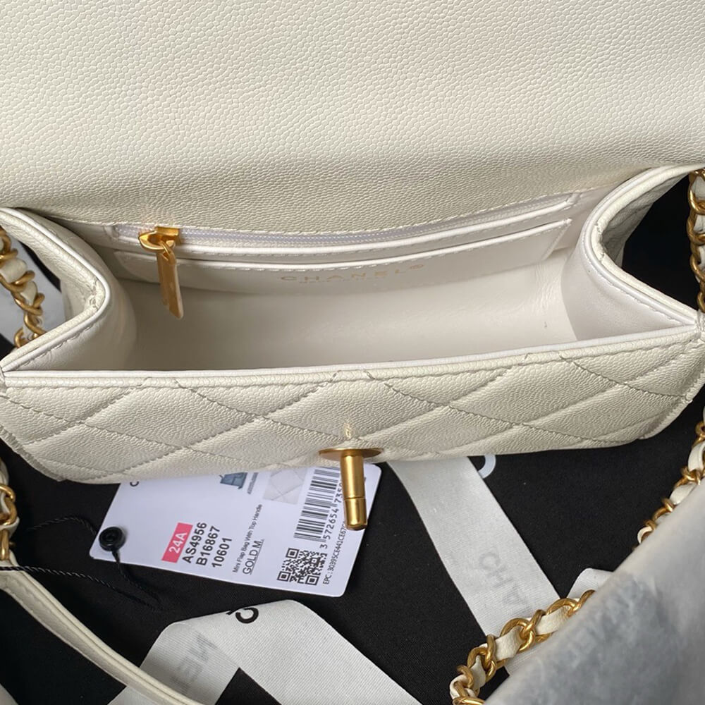 Chanel Mini Flap Bag With Top Handle - Replica Luxury Bags™