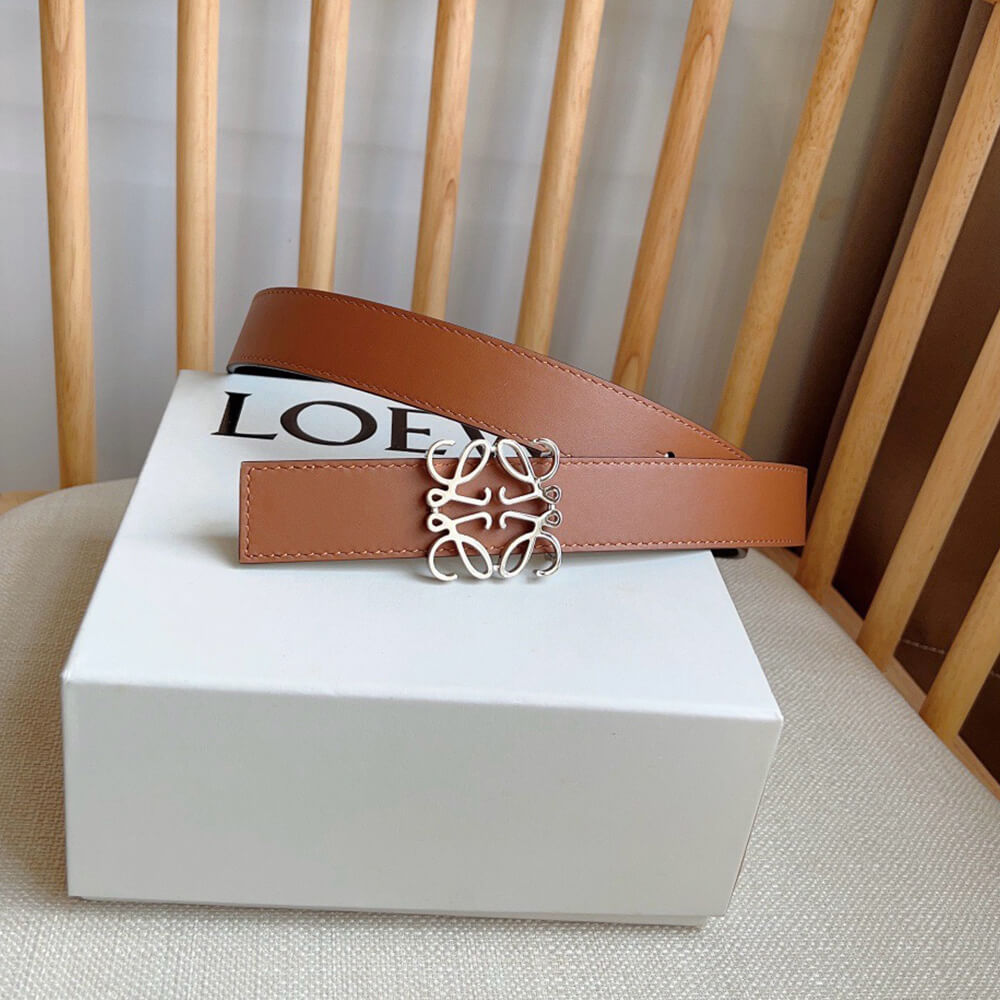 LOEWE Reversible Anagram belt in smooth calfskin 28mm - Replica Luxury Bags™