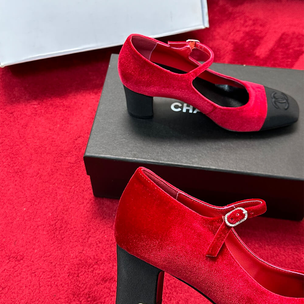 Chanel Mary Janes Heel Shoes - Replica Luxury Bags™