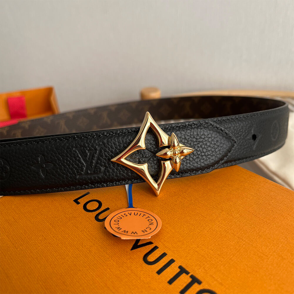 LV Flowergram 30mm Reversible Belt - Replica Luxury Bags™