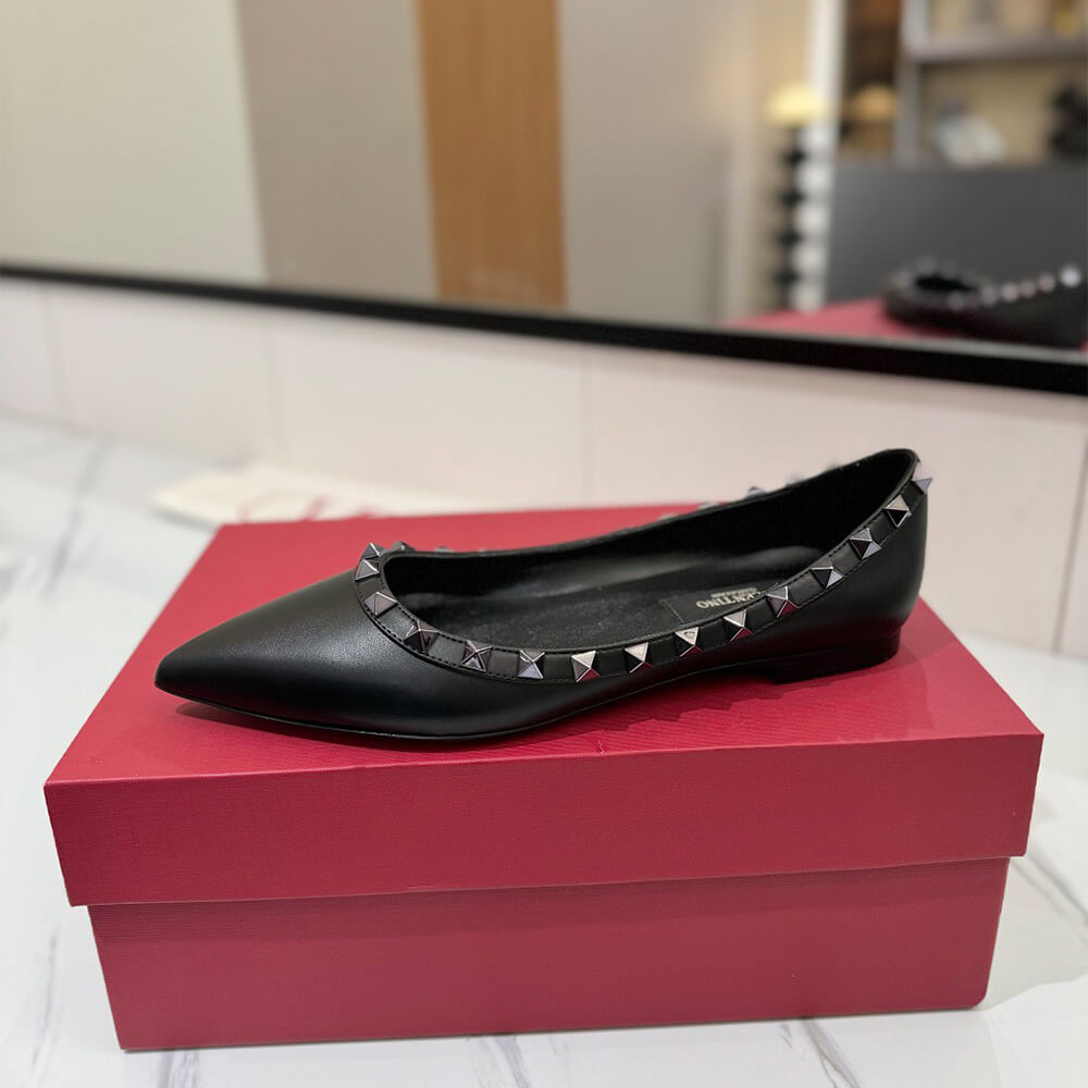 VALENTINO ROCKSTUD BALLET FLAT Shoes - Replica Luxury Bags™