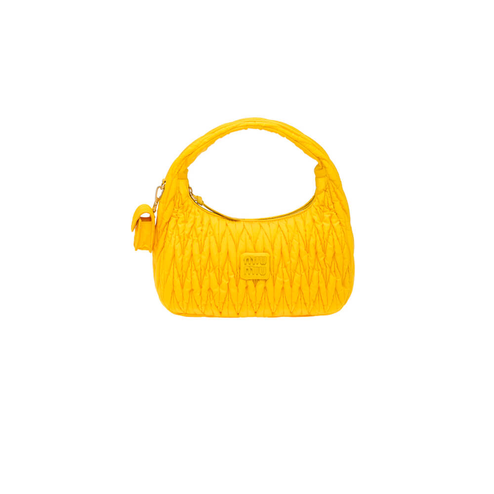 Miumiu Miu Wander Matelasse Regenerated Nylon Hobo Bag - Replica Luxury Bags™