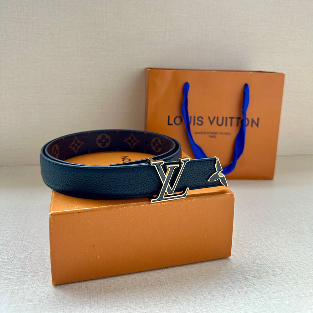Pretty LV Enamel 30mm Reversible Belt - Replica Luxury Bags™