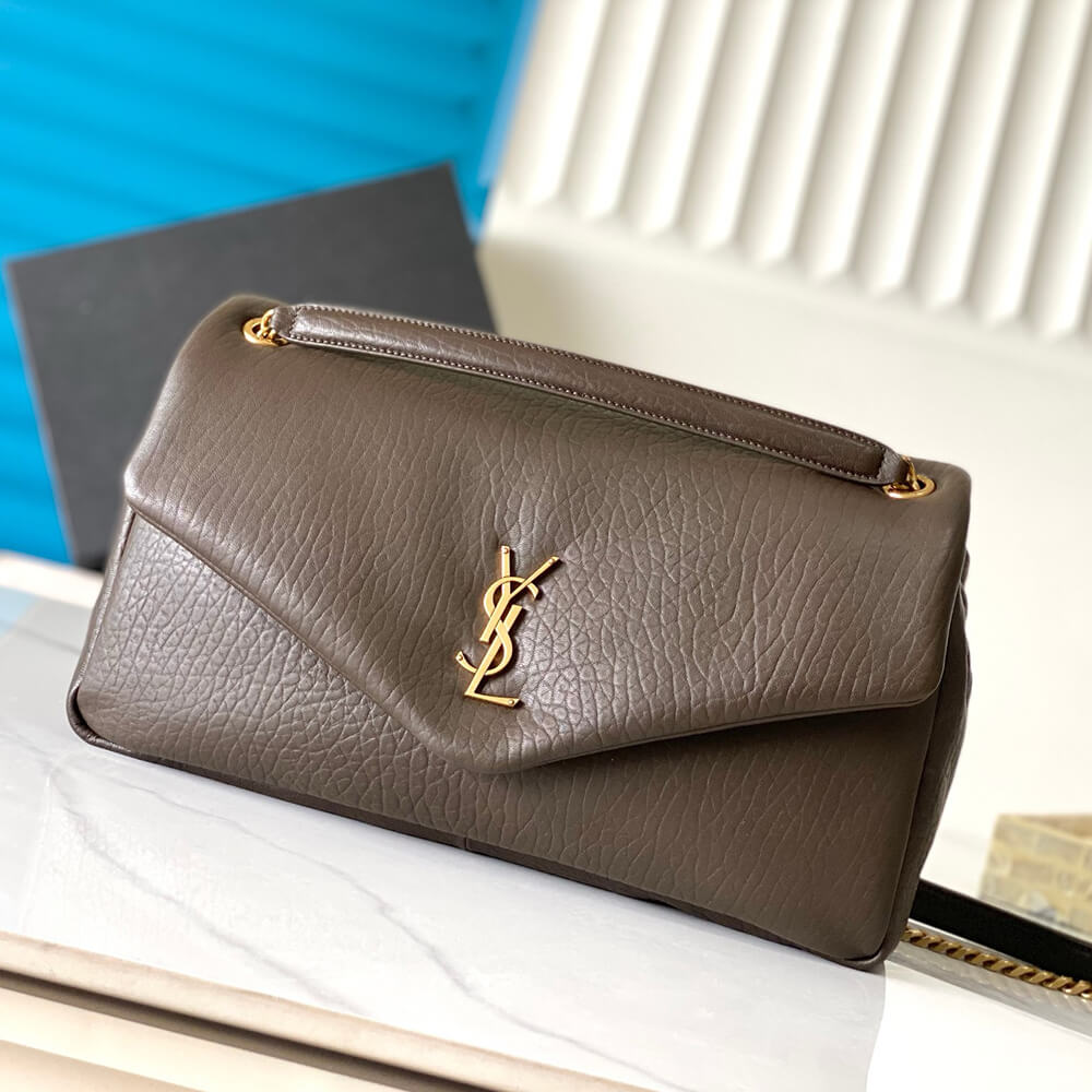 YSL Calypso Large Bag in Grained Lambskin - Replica Luxury Bags™