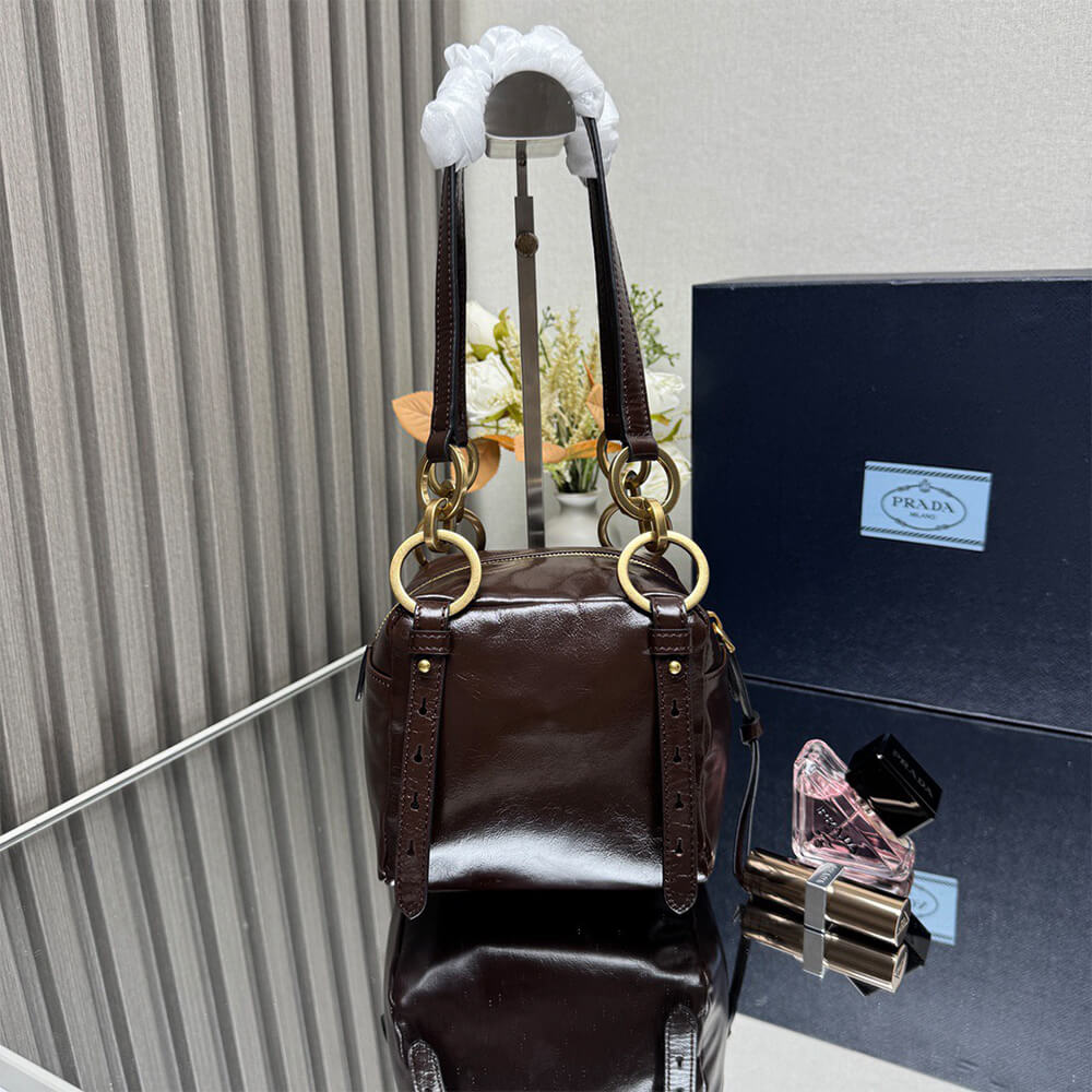 Prada Dangle leather Top Handle Mini Bag - Replica Luxury Bags™