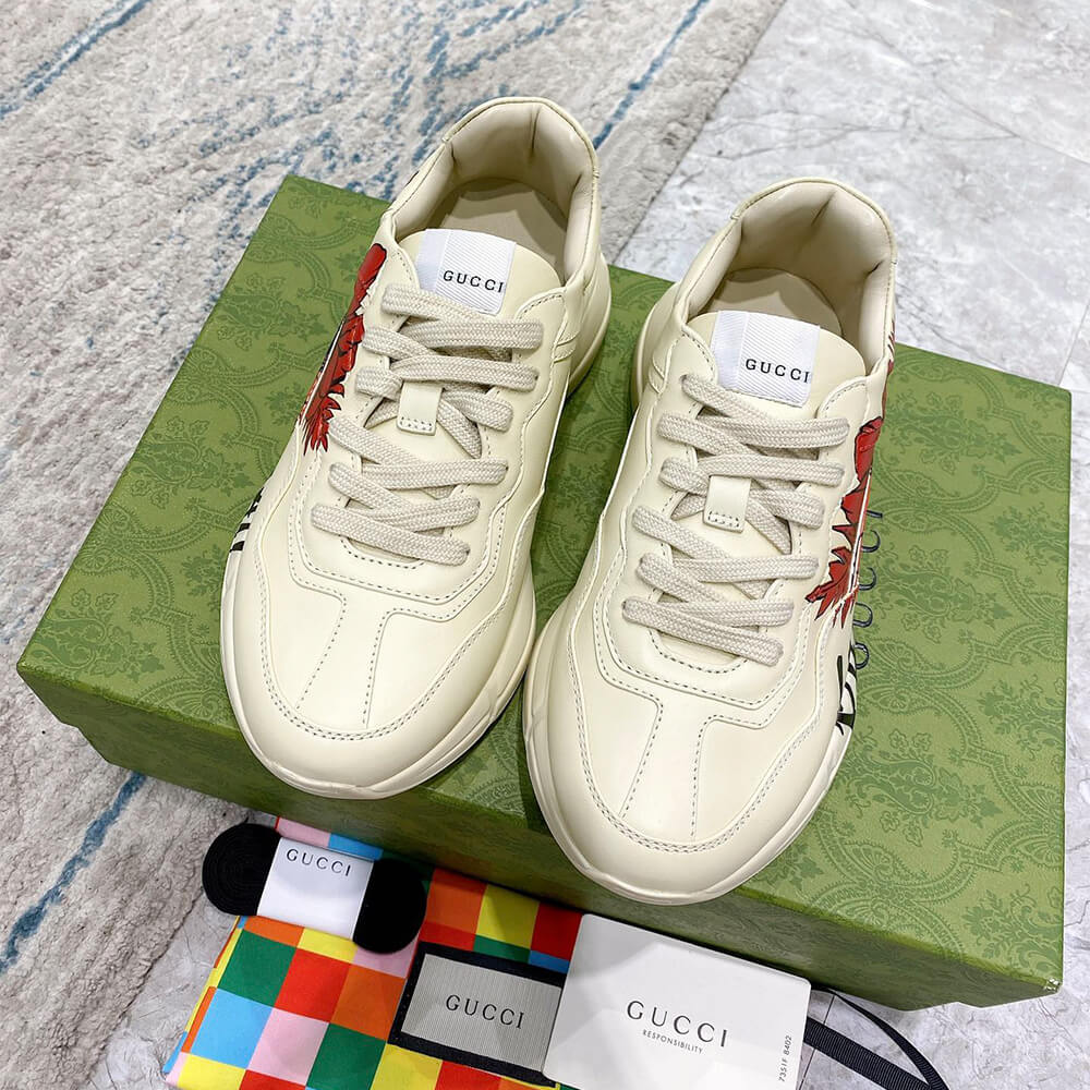 Gucci Rhyton Hawaii Print Sneaker Shoes - Replica Luxury Bags™