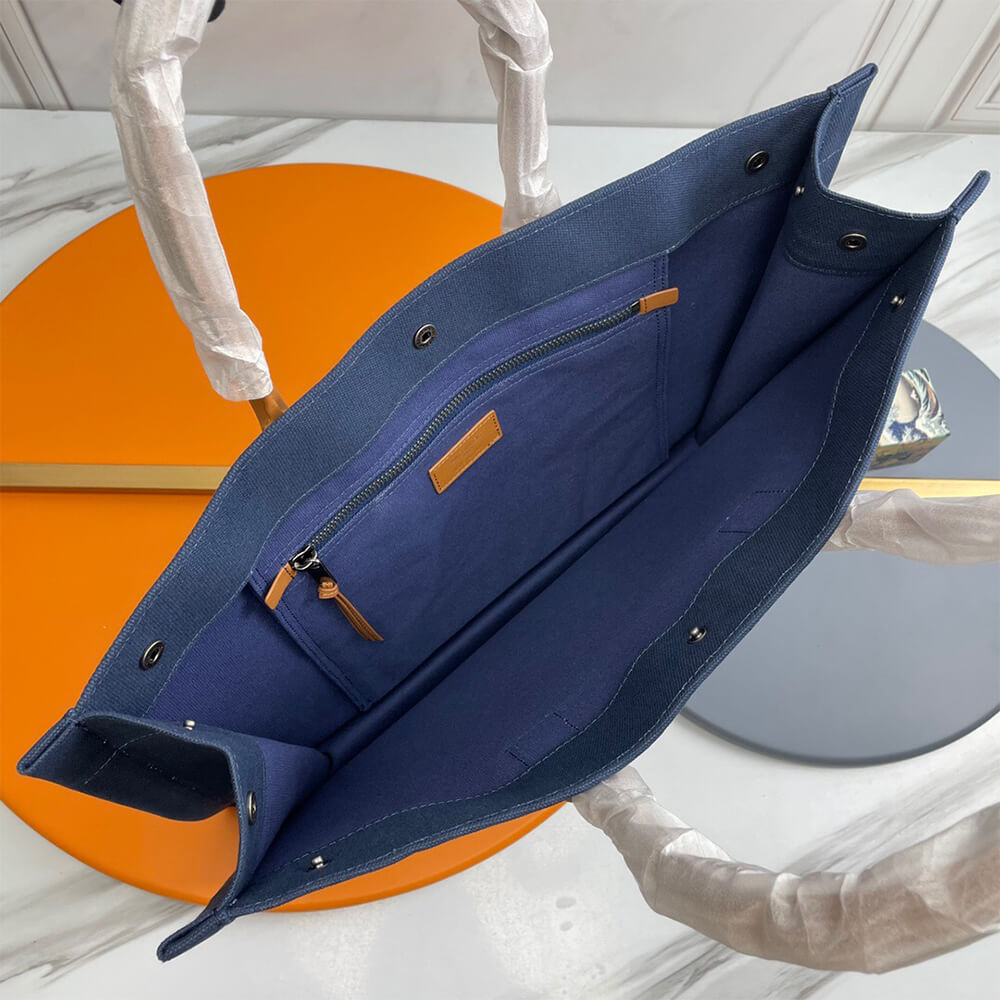 YSL Rive Gauche Large Tote Bag in Canvas - Replica Luxury Bags™