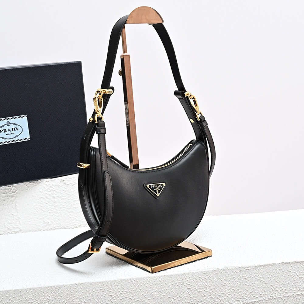 Prada Arque Leather Shoulder Bag - Replica Luxury Bags™