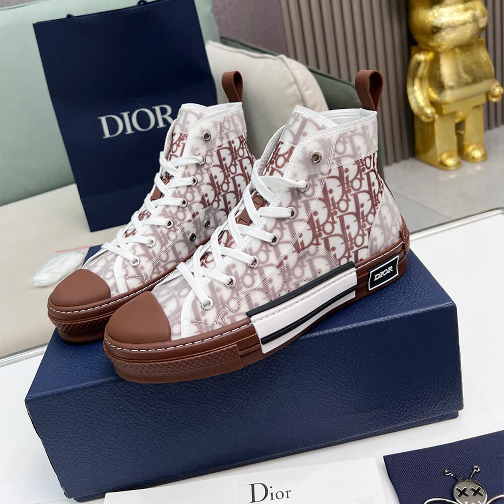 DIOR B23 High-Top Sneakers Dior Oblique Shoes - Replica Luxury Bags™