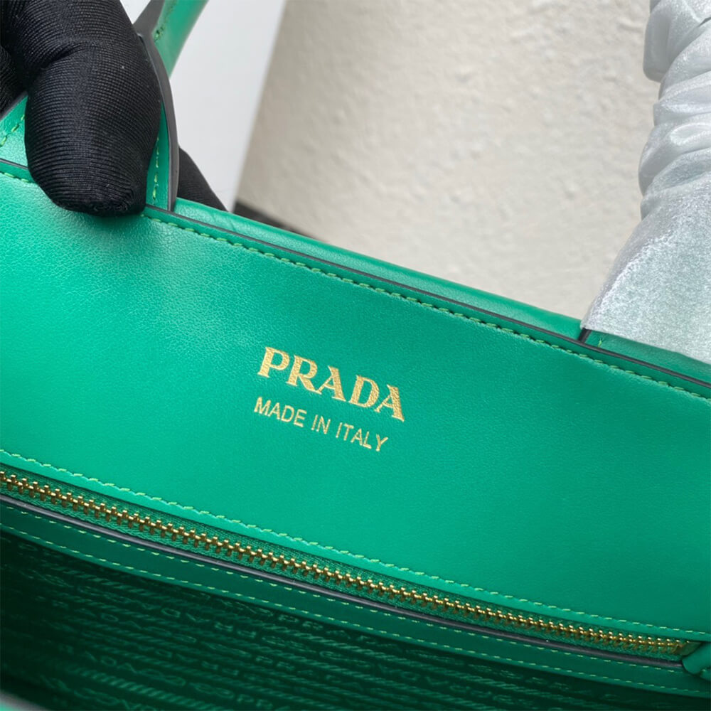 Small leather Prada Symbole Bag with Topstitching - Replica Luxury Bags™