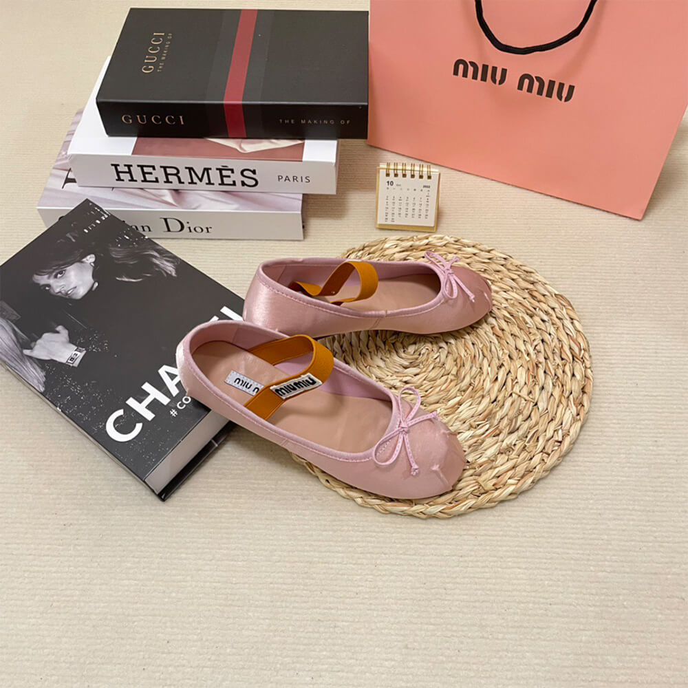 MiuMiu Satin ballerinas Shoes - Replica Luxury Bags™