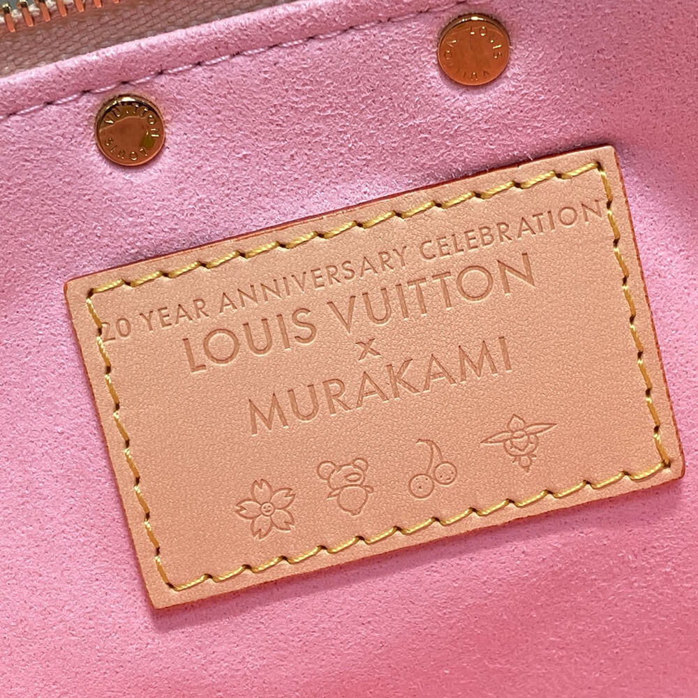 LV x TM Pochette Accessoires Bag in Canvas Sakura Brown - Replica Luxury Bags™