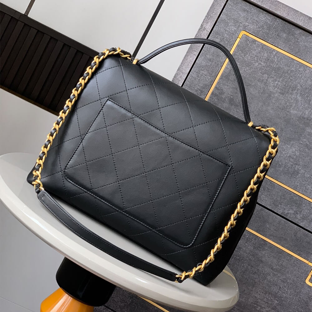 Chanel Maxi Flap Bag With Top Handle - Replica Luxury Bags™