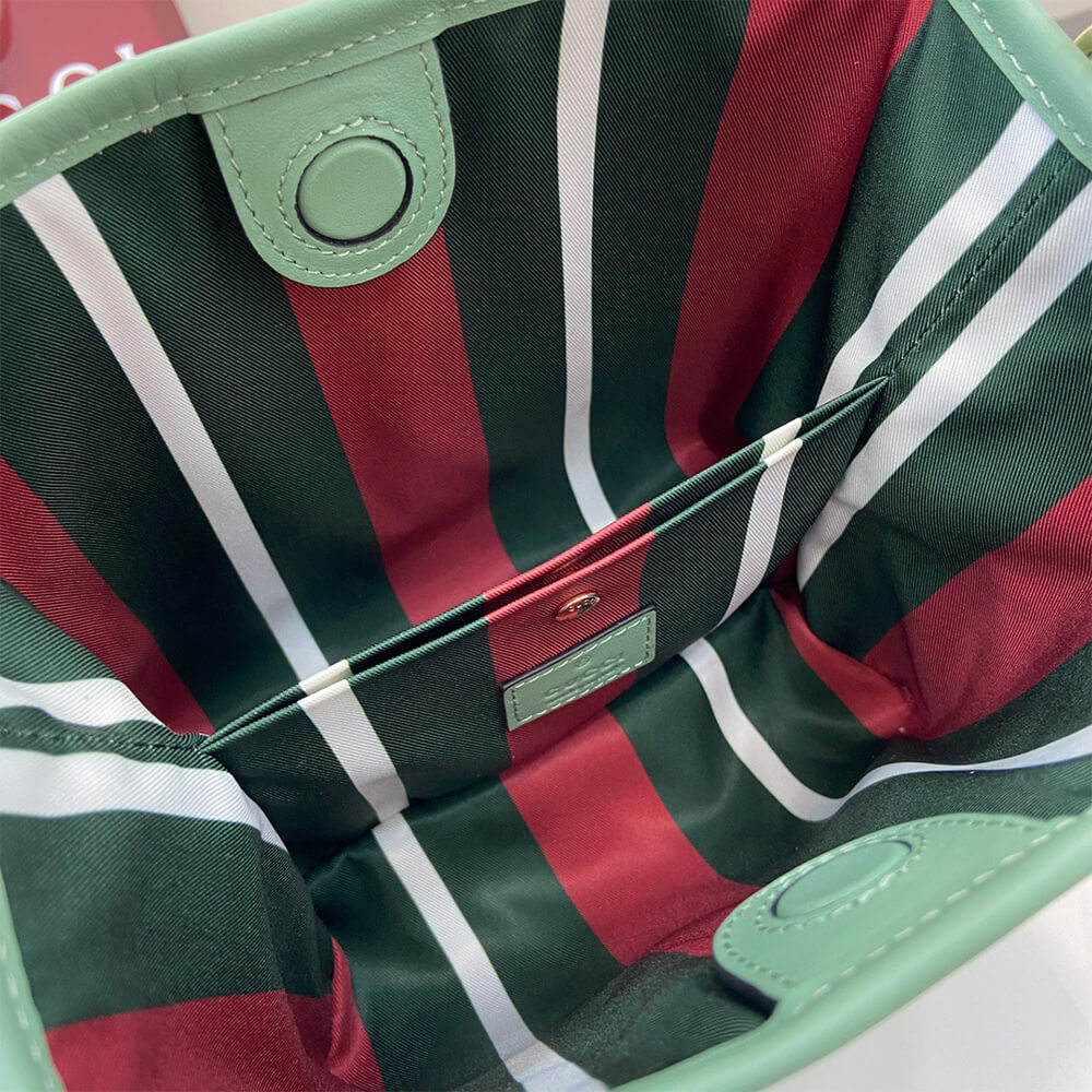 Gucci GG Emblem Mini Bucket Bag - Replica Luxury Bags™
