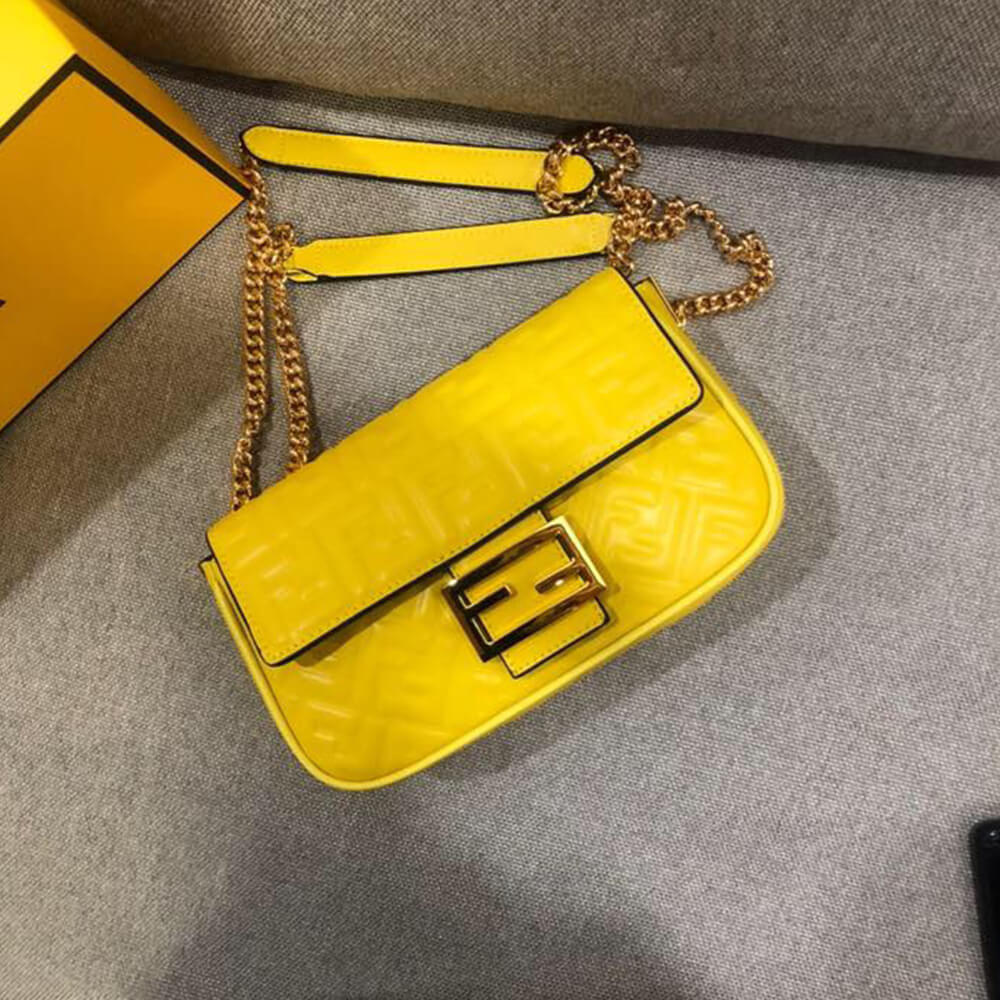 Fendi Baguette Chain Midi Bag - Replica Luxury Bags™