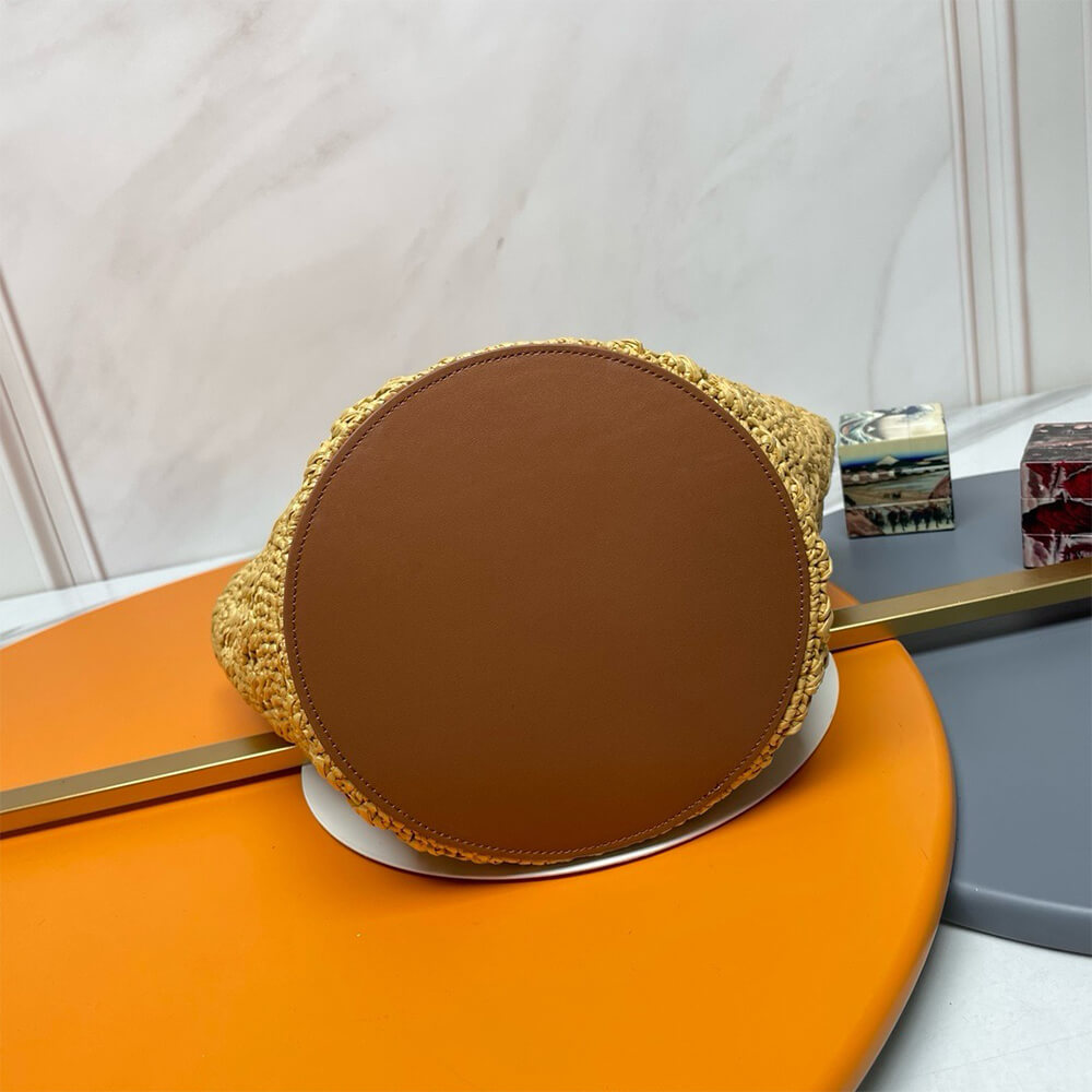 YSL Small Panier Raffia Bag In Brown - Replica Luxury Bags™