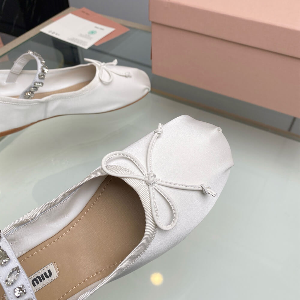 MiuMiu Satin ballerinas Shoes - Replica Luxury Bags™