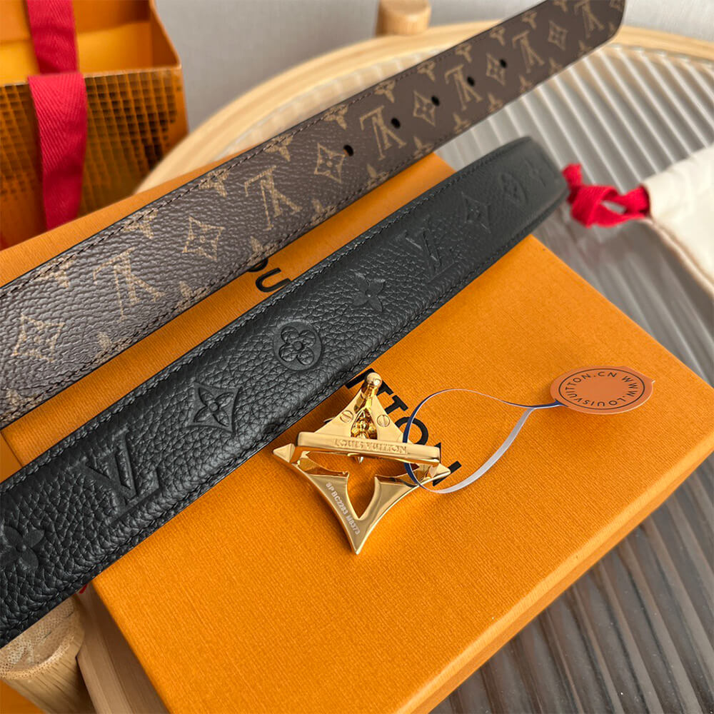LV Flowergram 30mm Reversible Belt - Replica Luxury Bags™