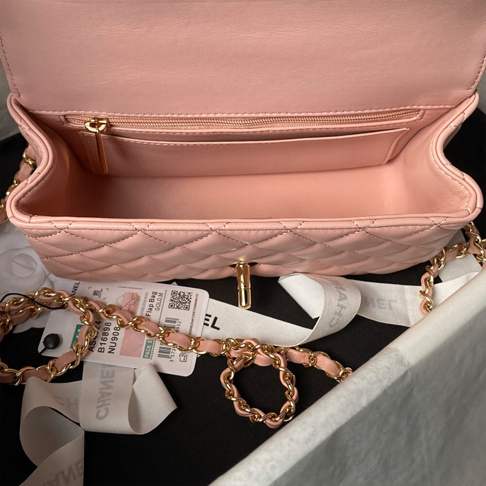 CHANEL Mini Flap Bag with Top Handle - Replica Luxury Bags™