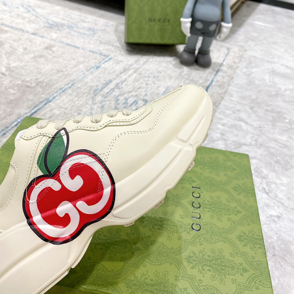 Gucci Rhyton Apple-print Sneaker Shoes - Replica Luxury Bags™