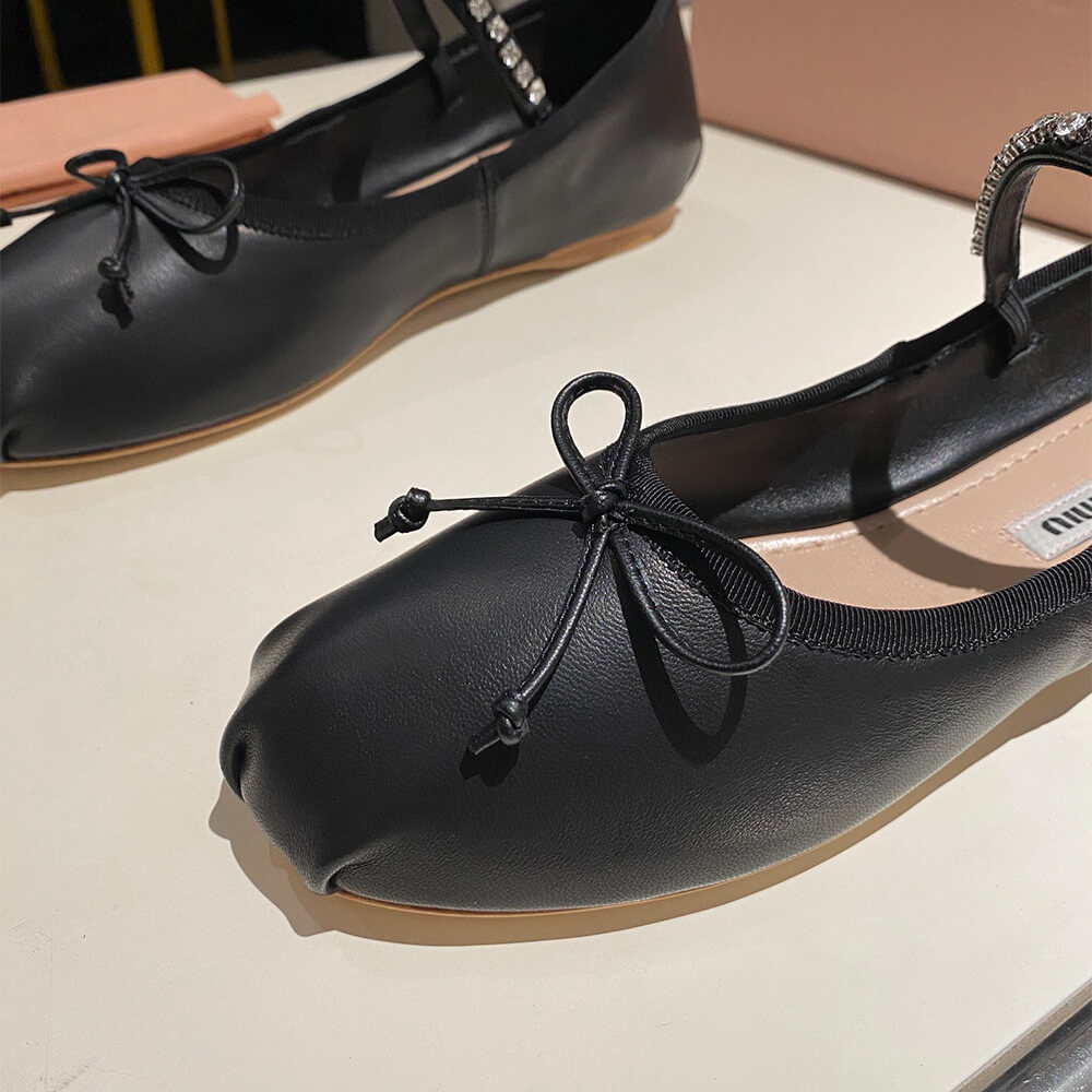 MiuMiu Leather ballerinas Shoes - Replica Luxury Bags™