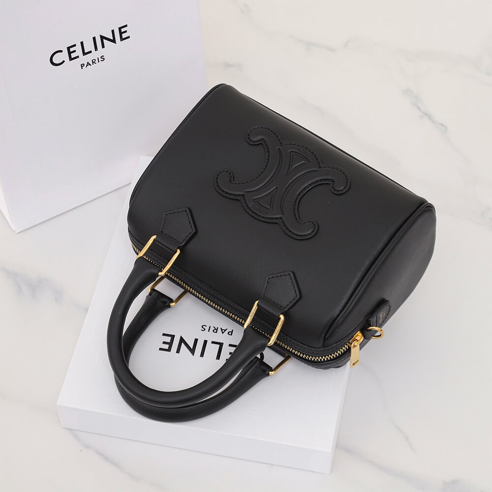 Celine Small Boston Bag in Smooth Calfskin - Replica Luxury Bags™