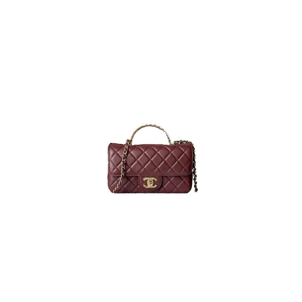 CHANEL Mini Flap Bag with Top Handle - Replica Luxury Bags™