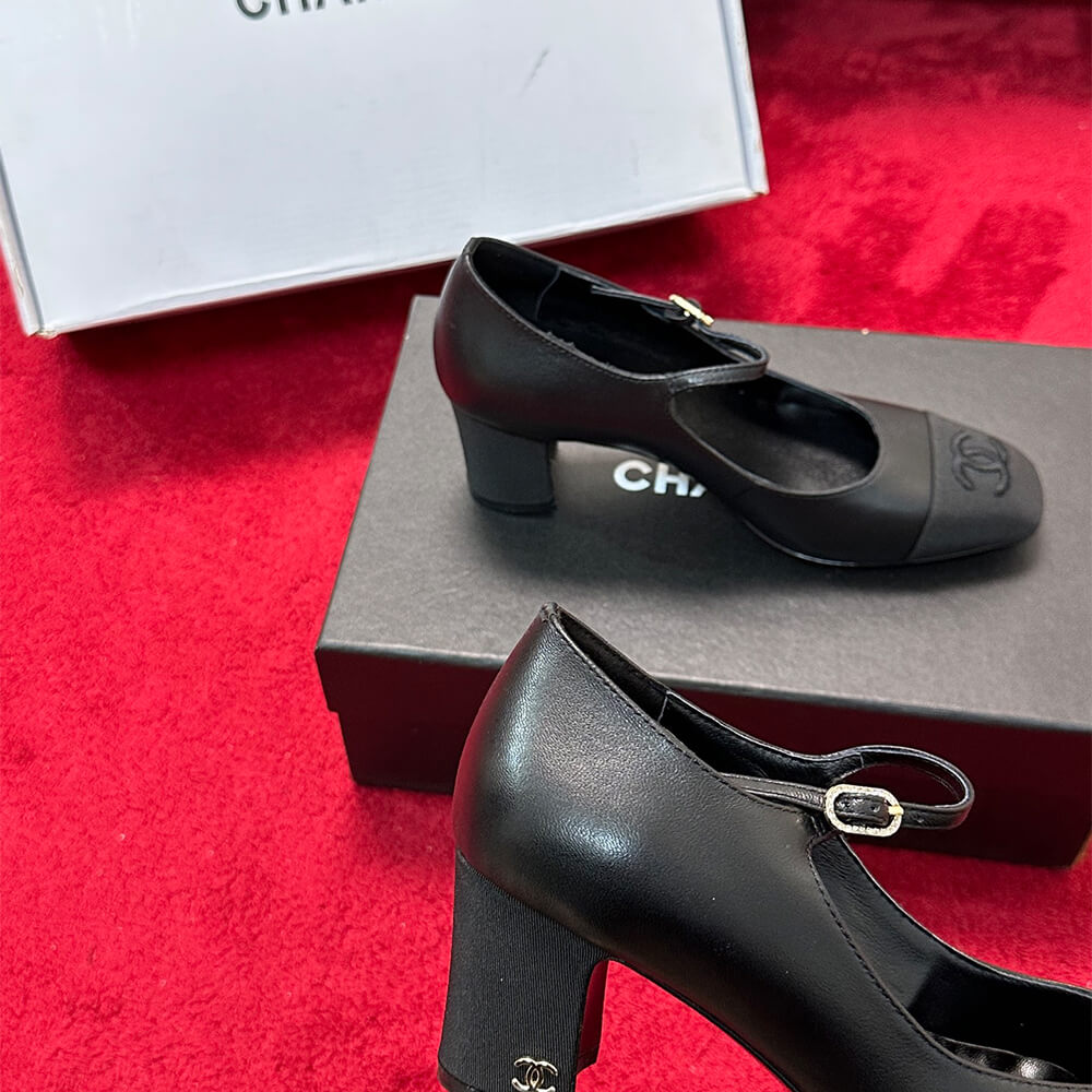 Chanel Mary Janes Heel Shoes - Replica Luxury Bags™