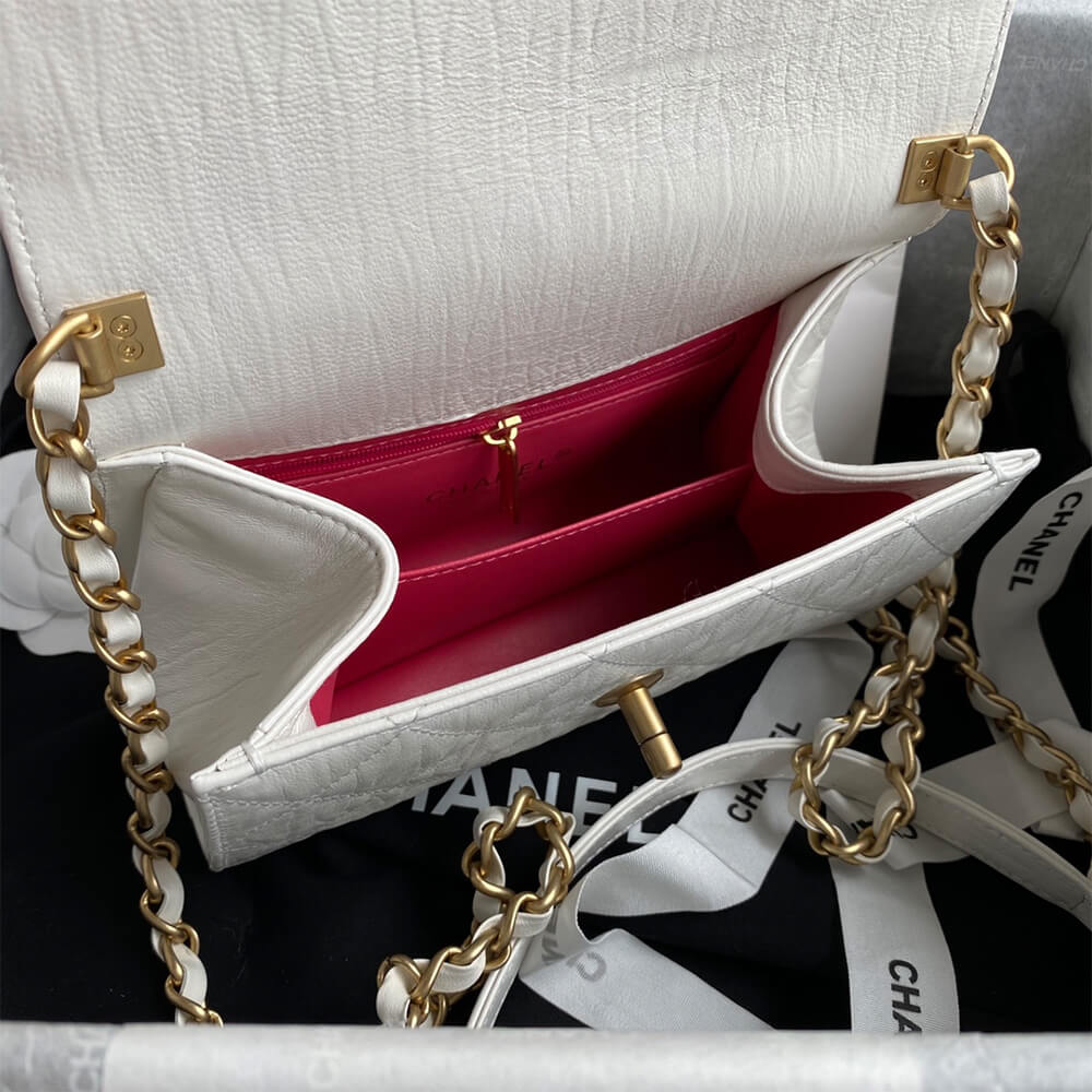 Chanel Mini Flap Bag with Top Handle - Replica Luxury Bags™