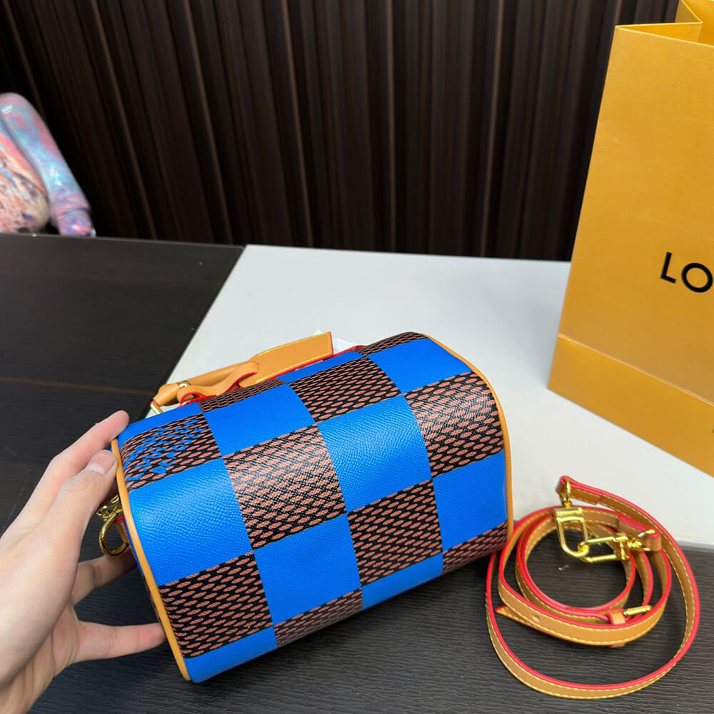 LV Speedy 18 Bandouliere Damier Pop Bag - Replica Luxury Bags™