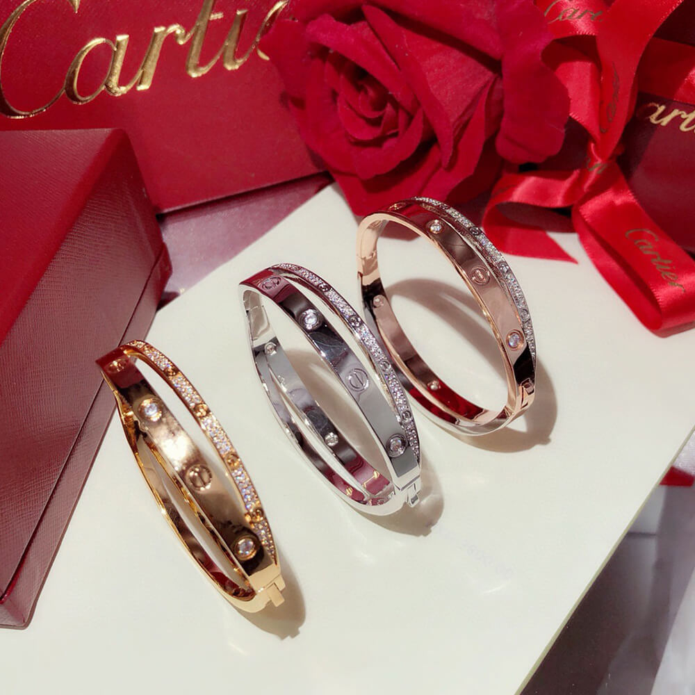 Cartier Love Bracelet Gold White - Replica Luxury Bags™