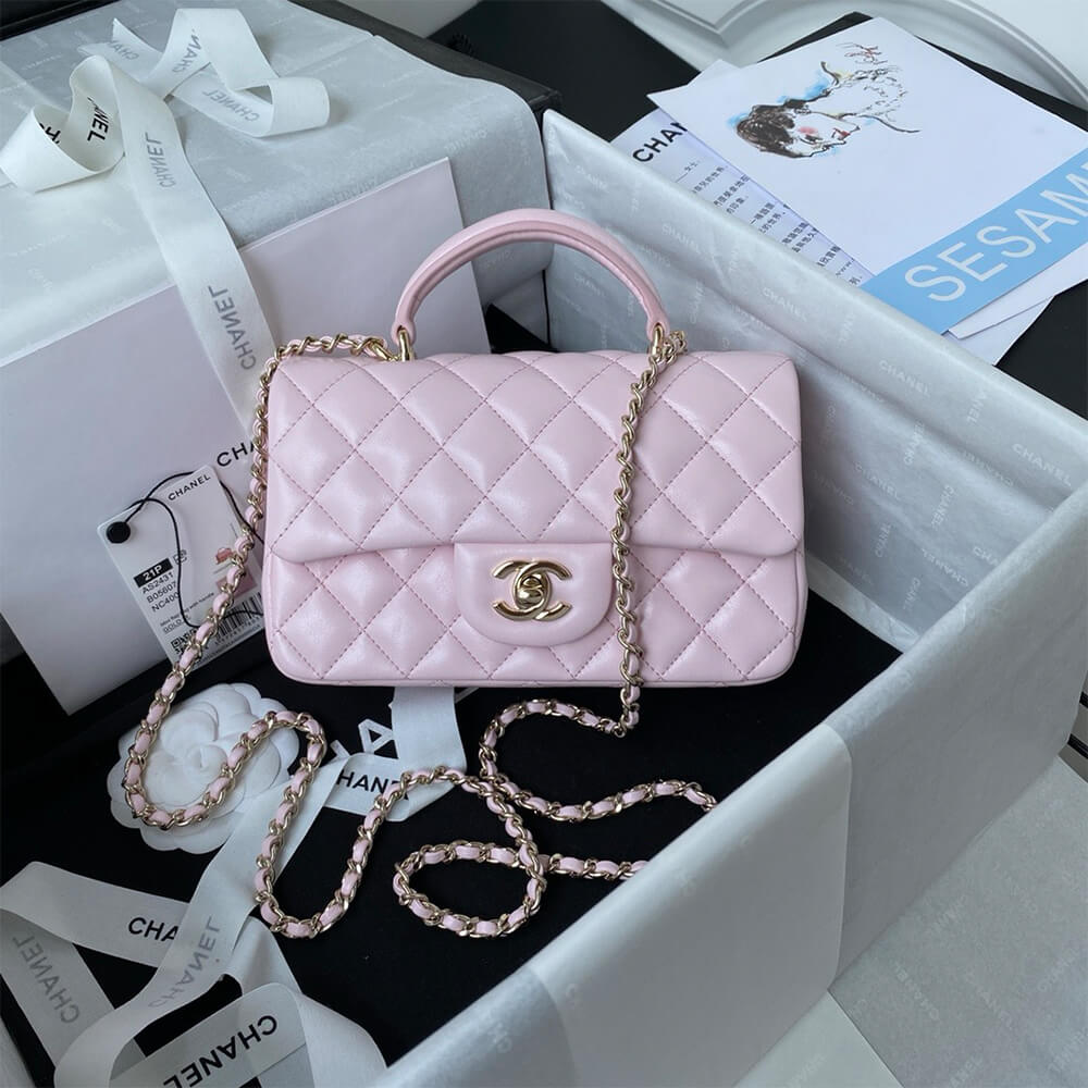 Chanel Mini Classic Handbag With Top Handle - Replica Luxury Bags™