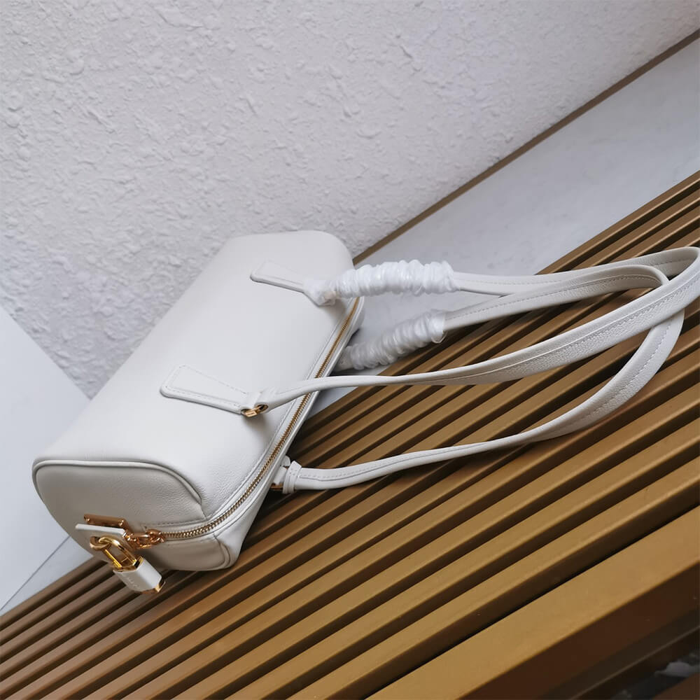 Prada Medium Leather Top Handle Bag with Padlock - Replica Luxury Bags™