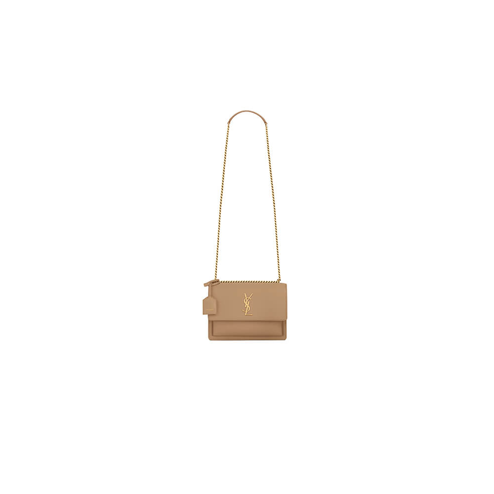YSL Sunset Medium Chain Bag In Smooth Leather - Replica Luxury Bags™