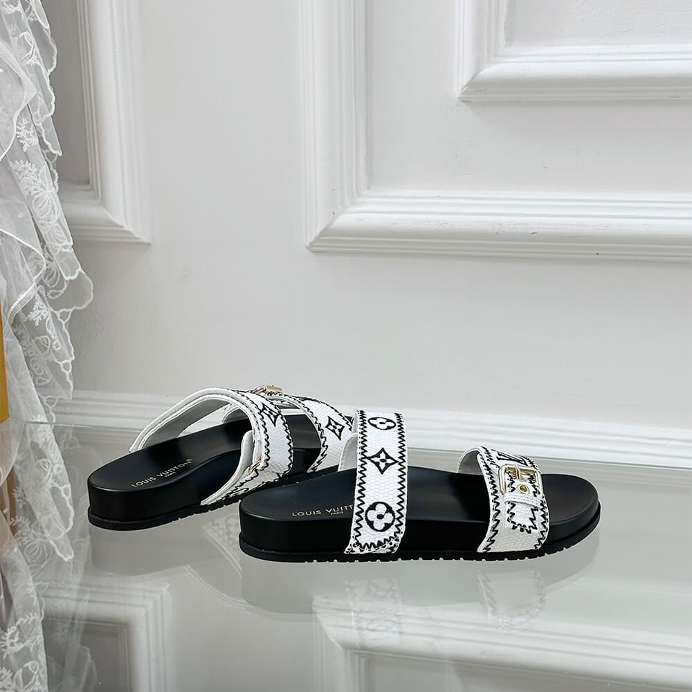 LV Bom Dia Flat Comfort Mule Shoes - Replica Luxury Bags™