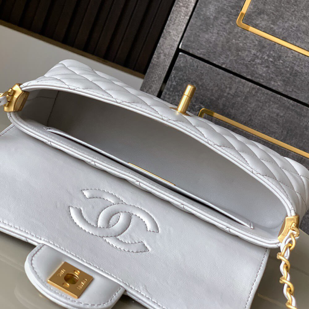 CHANEL Mini Flap Bag with Top Handle - Replica Luxury Bags™