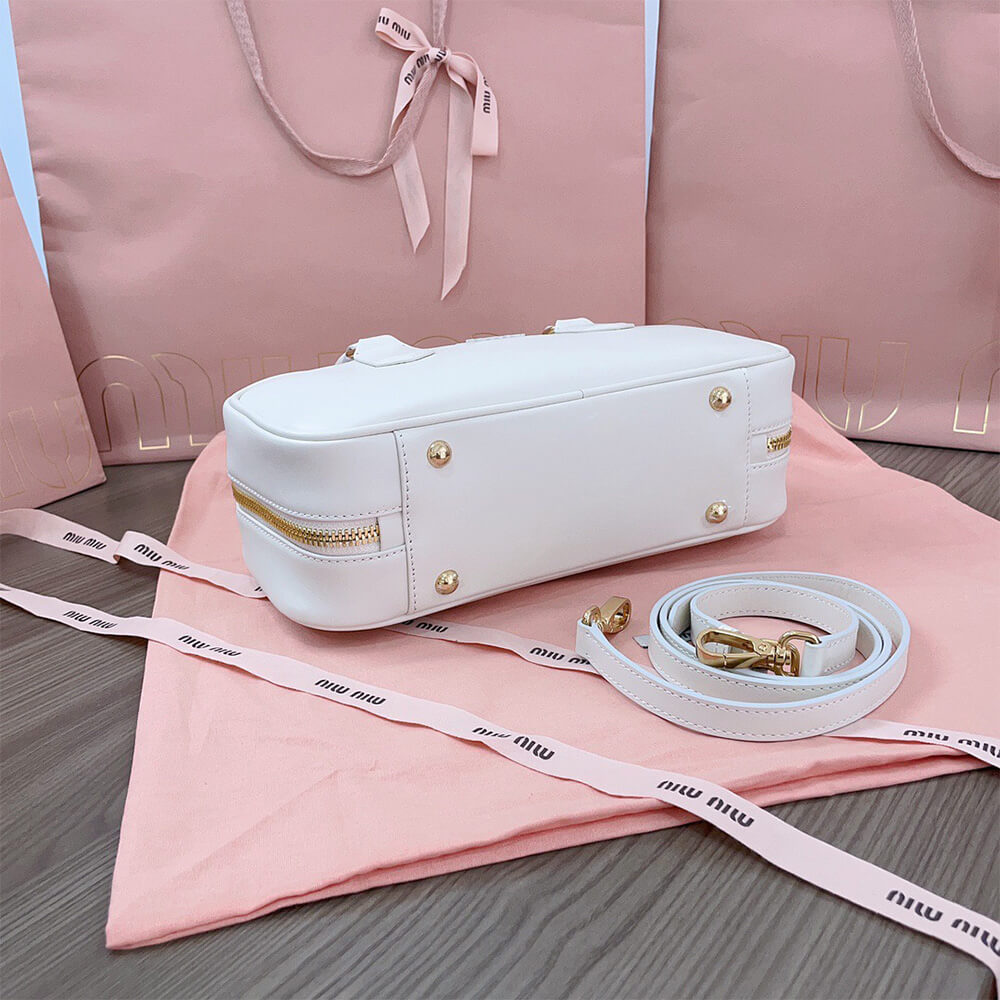 Miumiu Large Arcadie Leather Bag - Replica Luxury Bags™