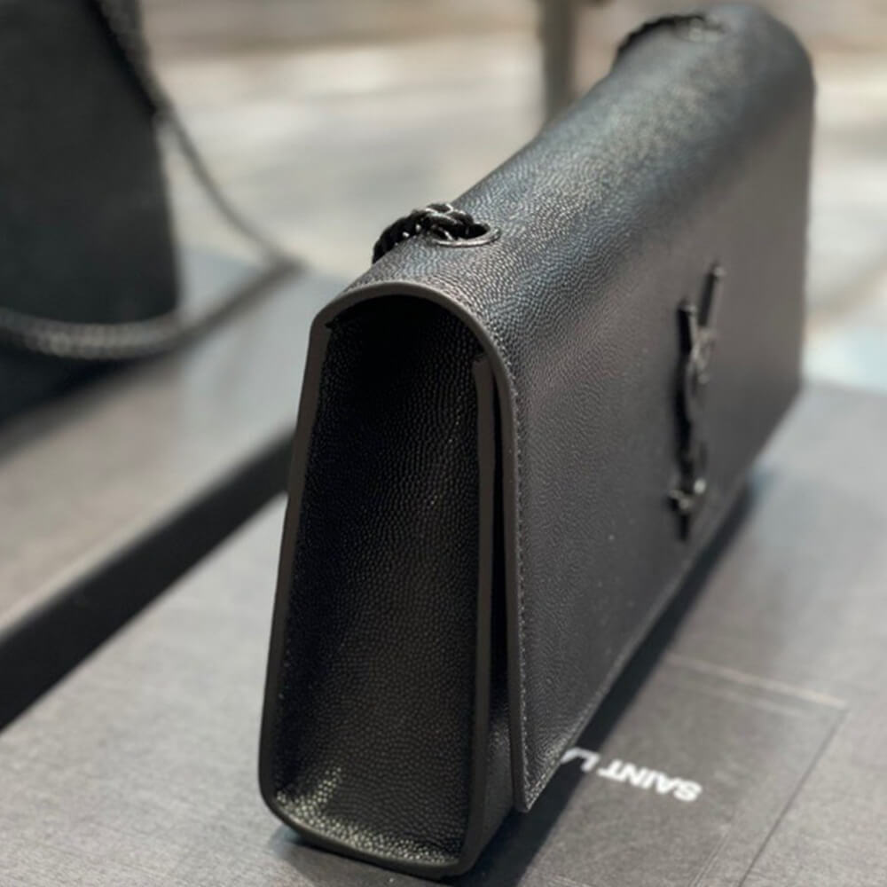 YSL Kate Medium Chain Bag In Grain De Poudre Embossed Leather - Replica Luxury Bags™