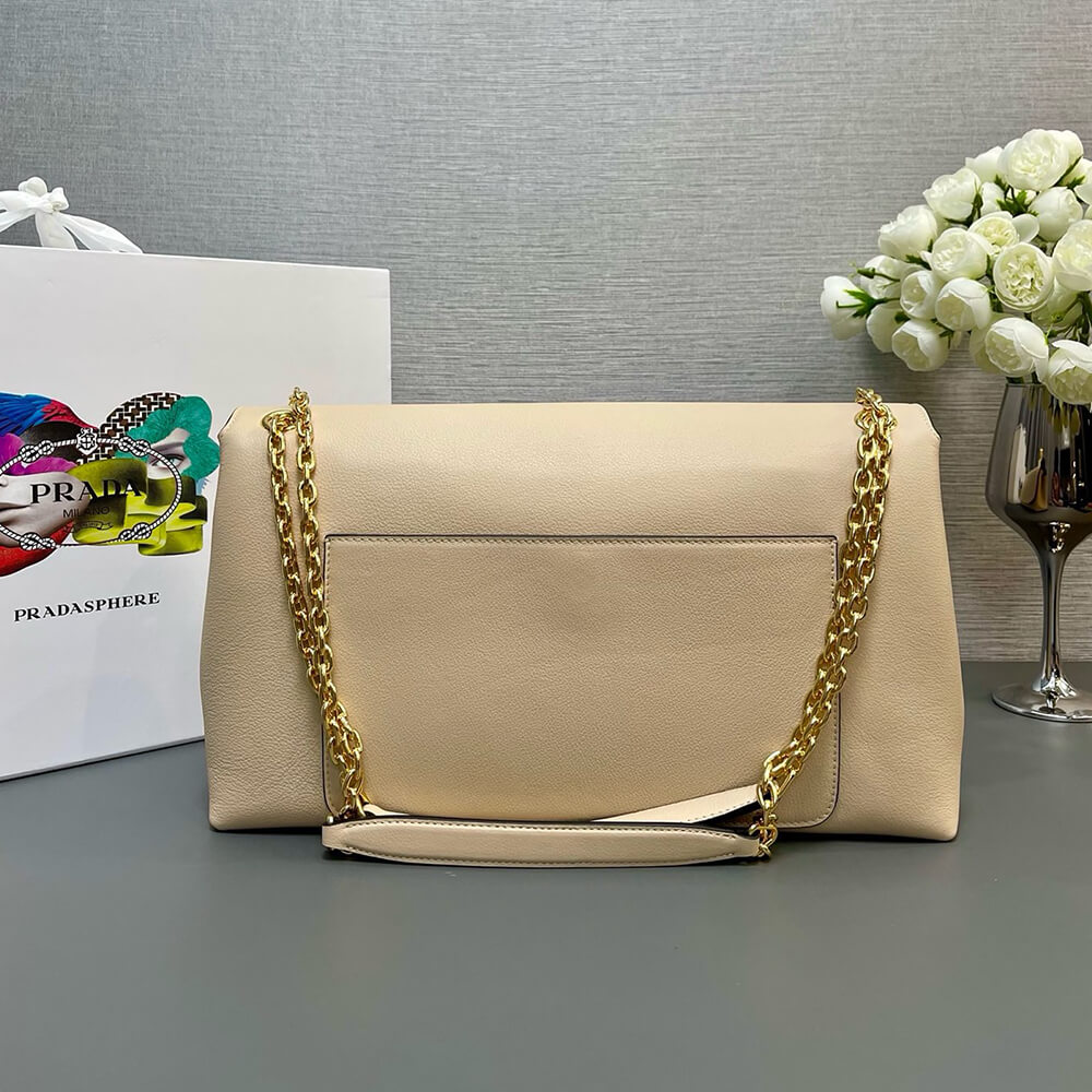 Prada Medium Leather Shoulder Bag - Replica Luxury Bags™