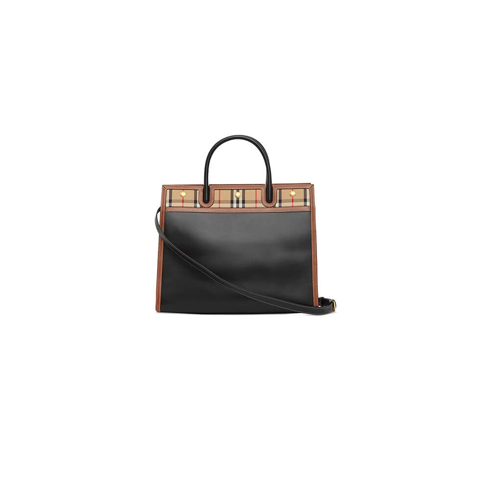 Burberry Small Vintage Check Two Handle Title Bag - Replica Luxury Bags™