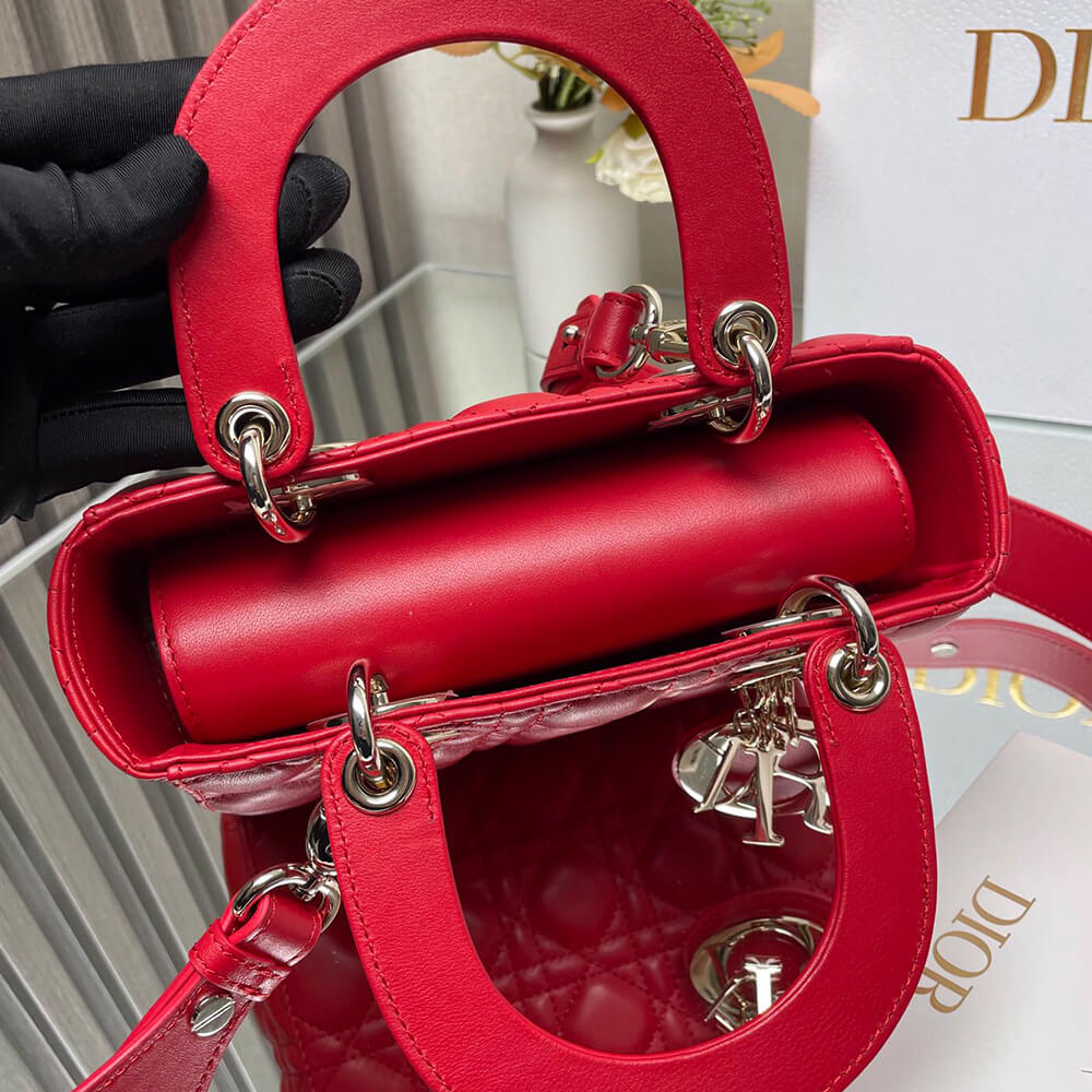 Small Lady Dior My ABCDior Bag in Red - Replica Luxury Bags™