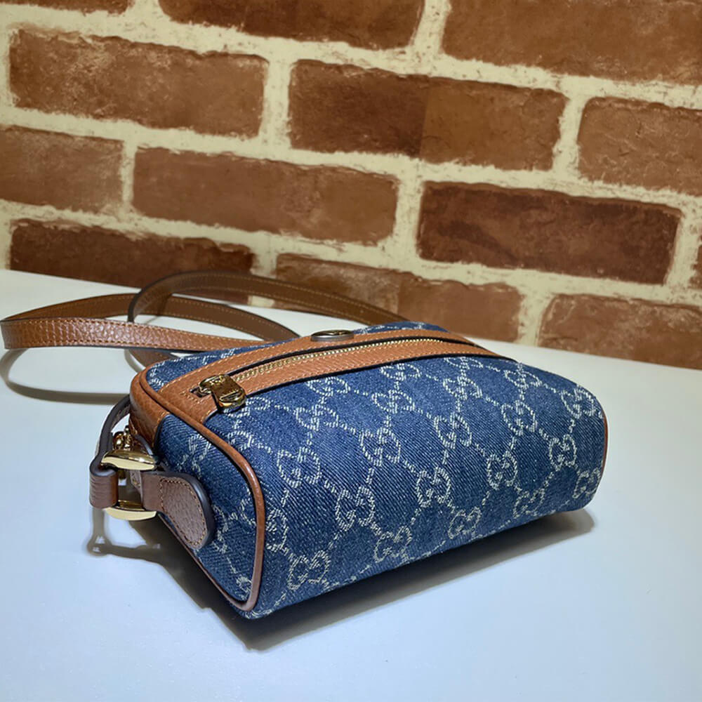 Gucci Ophidia GG Mini Denim Bag - Replica Luxury Bags™