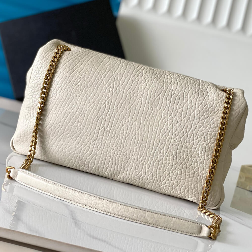 YSL Calypso Large Bag in Grained Lambskin - Replica Luxury Bags™