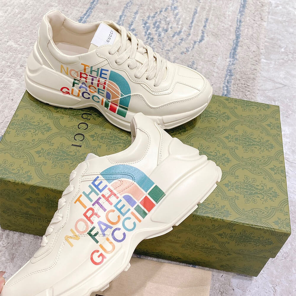 The North Face x Gucci Rhyton Sneaker Shoes - Replica Luxury Bags™