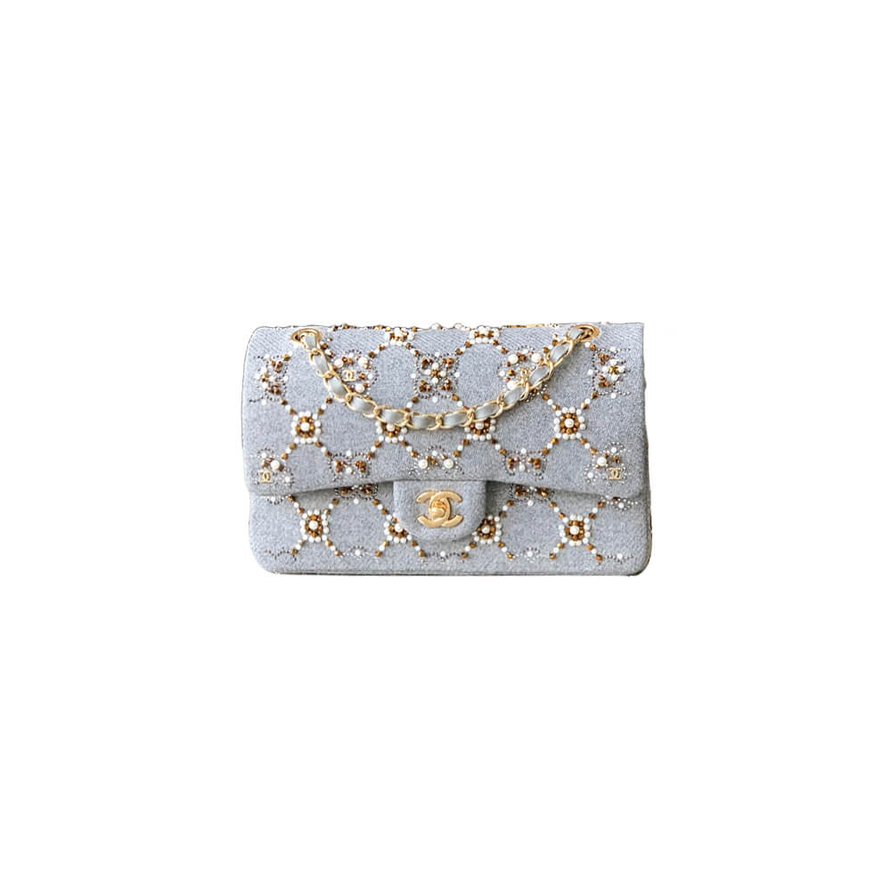 Chanel Pearl Classic Double Flap Handbag - Replica Luxury Bags™