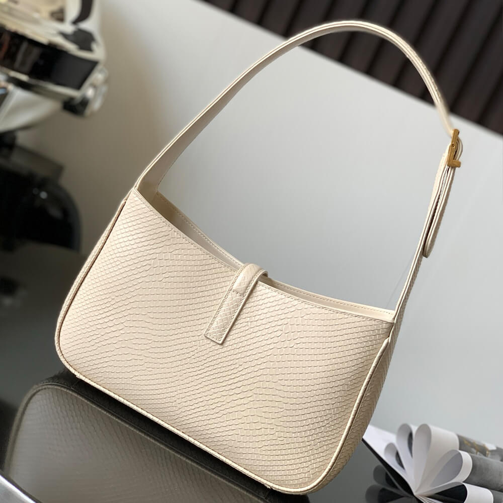 YSL LE 5 A 7 Hobo Bag in Python - Replica Luxury Bags™
